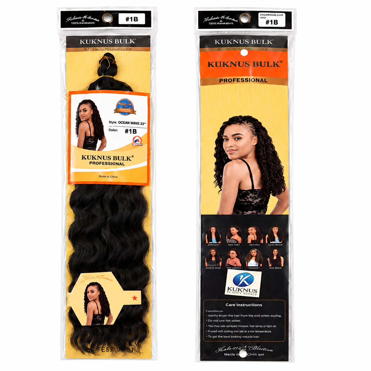 Kuknus Carribean Bulk Synthetic Braiding Hair