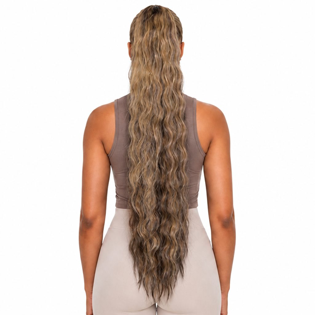 Kuknus Synthetic Peruvian Girl Ponytail 30’’