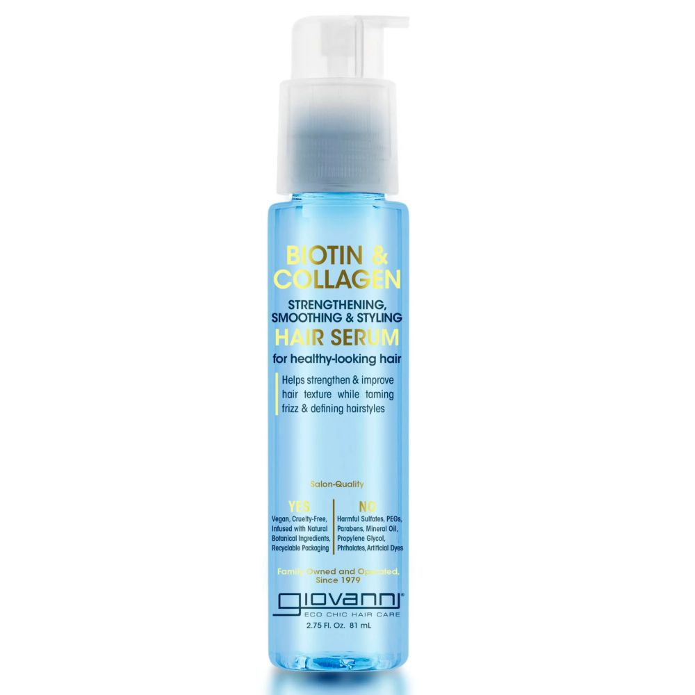 Giovanni Biotin and Collagen Strengthening, Smoothing and Styling Hair Serum 81ml