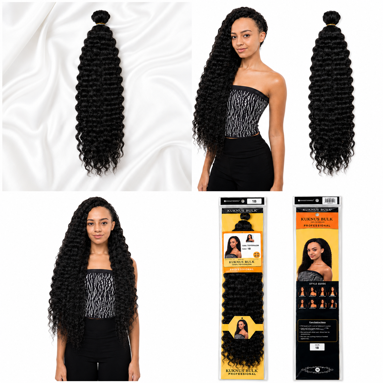 Kuknus Brazilian Bulk Synthetic Braiding Hair