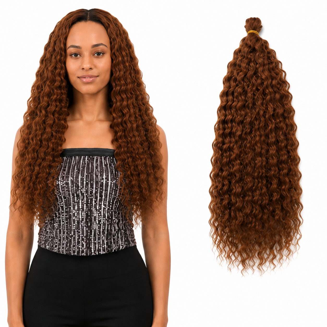 Kuknus Brazilian Bulk Synthetic Braids Hair 20"