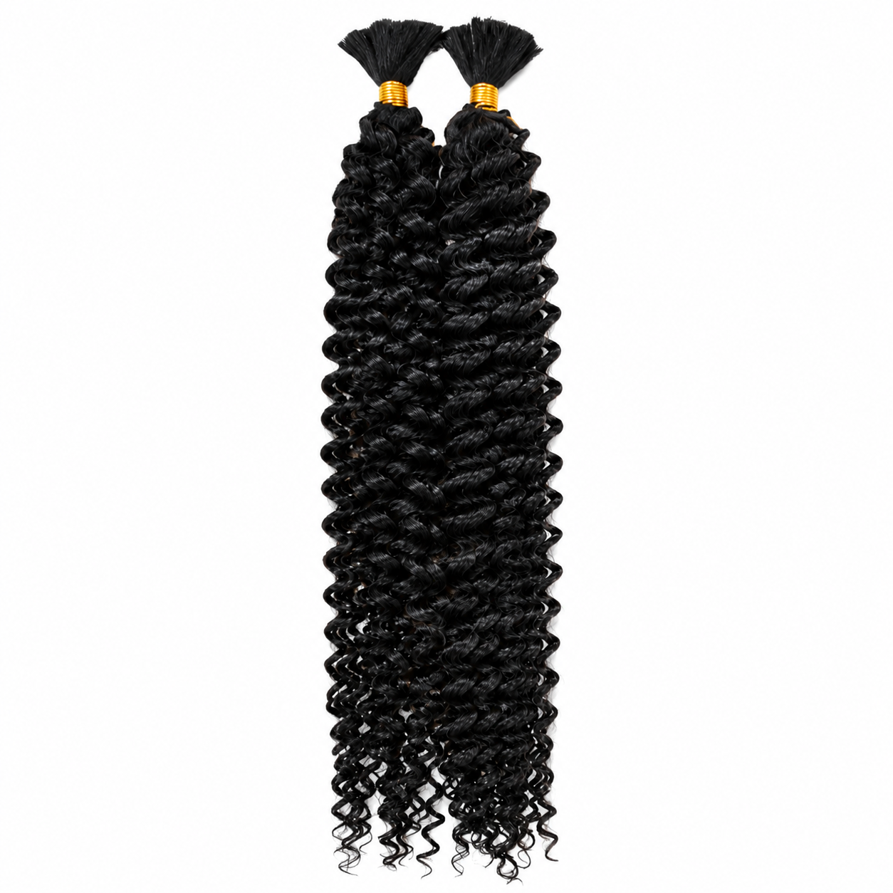 Kuknus Human Hair Blend Boho Water Wave Bulk 22"