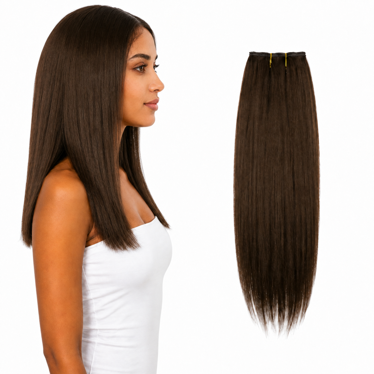 Ei Luxury 100% Human Hair 7 Pcs Clip-in Extensions 18"