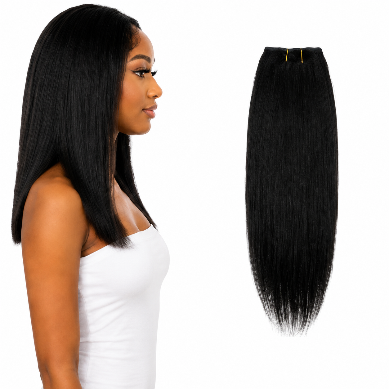 Ei Luxury 100% Unprocessed Virgin human hair Clip-in
