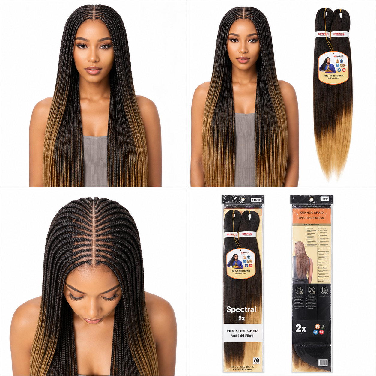 Kuknus Braids 2x Value Pack Pre-Stretched 26"