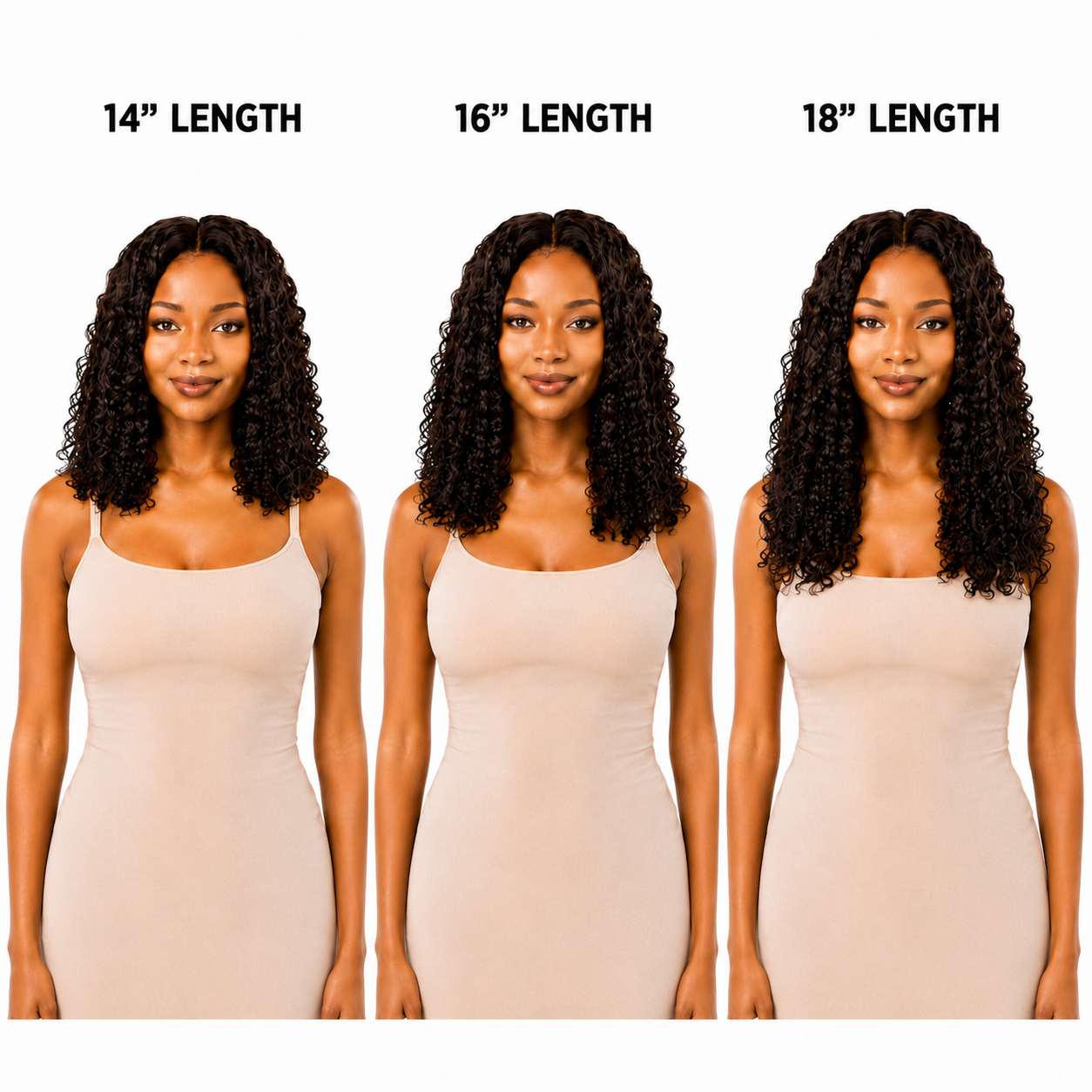 Sleek Synthetic Noble Gold Gypsy Weave 3pc 14" 16" 18"