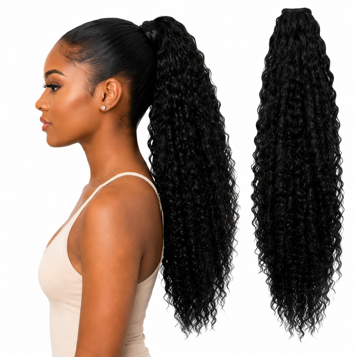 Kuknus Ponytail Style Big Afro Puff