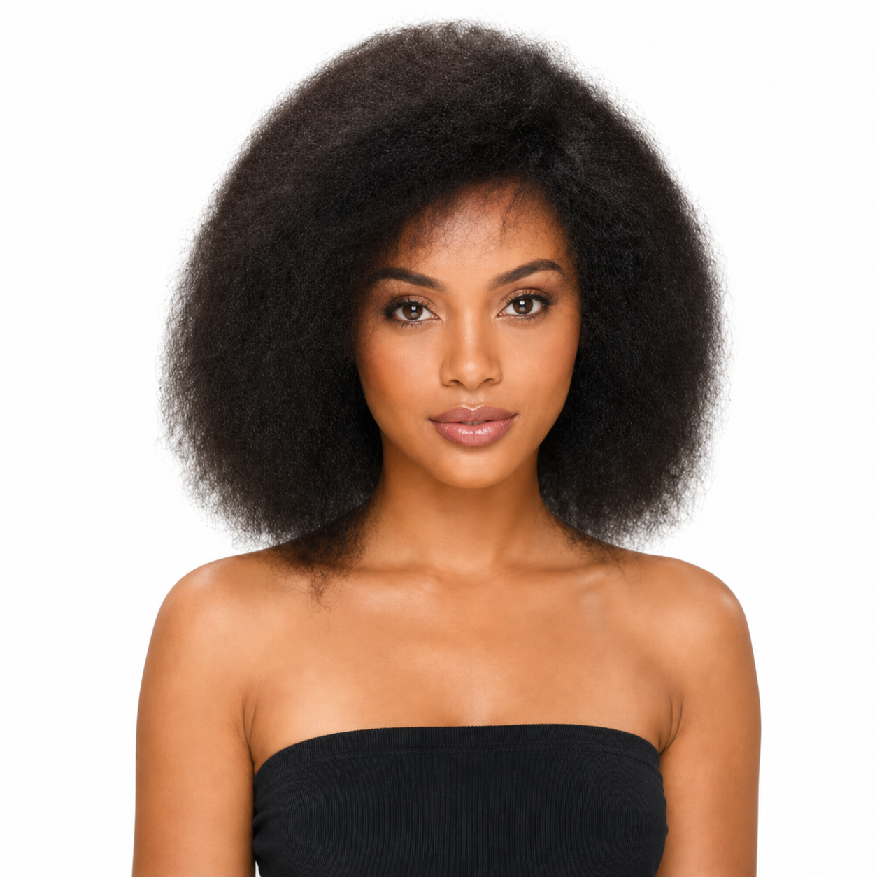 Black Angle Lulu - Synthetic Short Kinky Curly Hair Wig