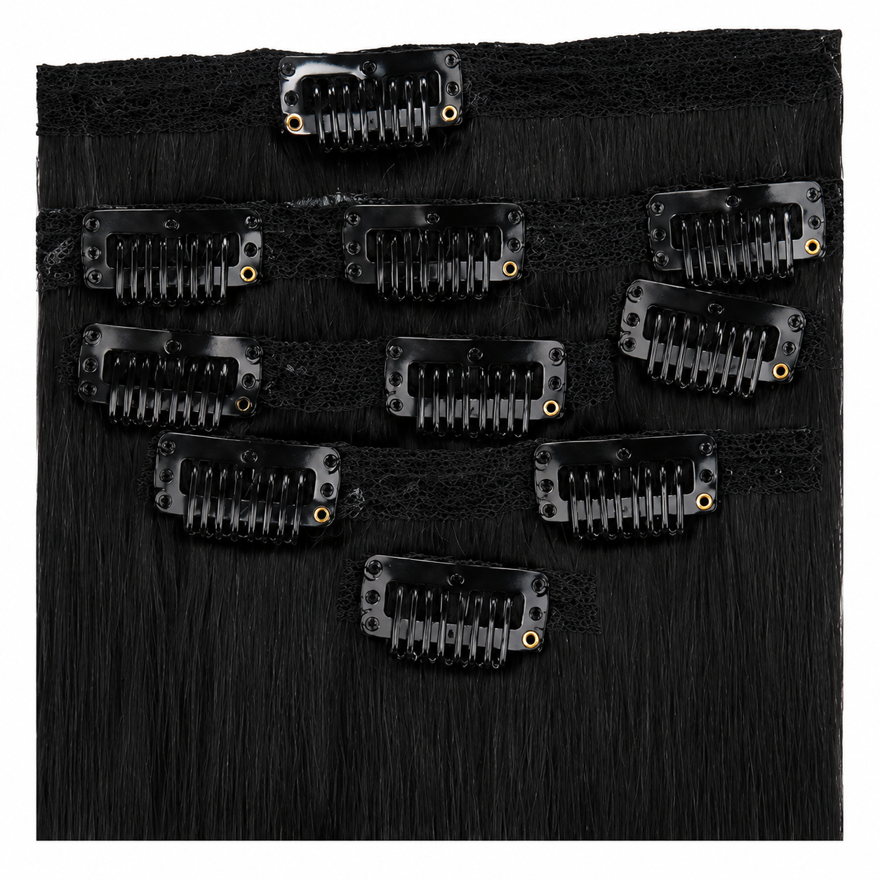 Kuknus Euro Clip-In Straight Synthetic Hair Extensions 18"