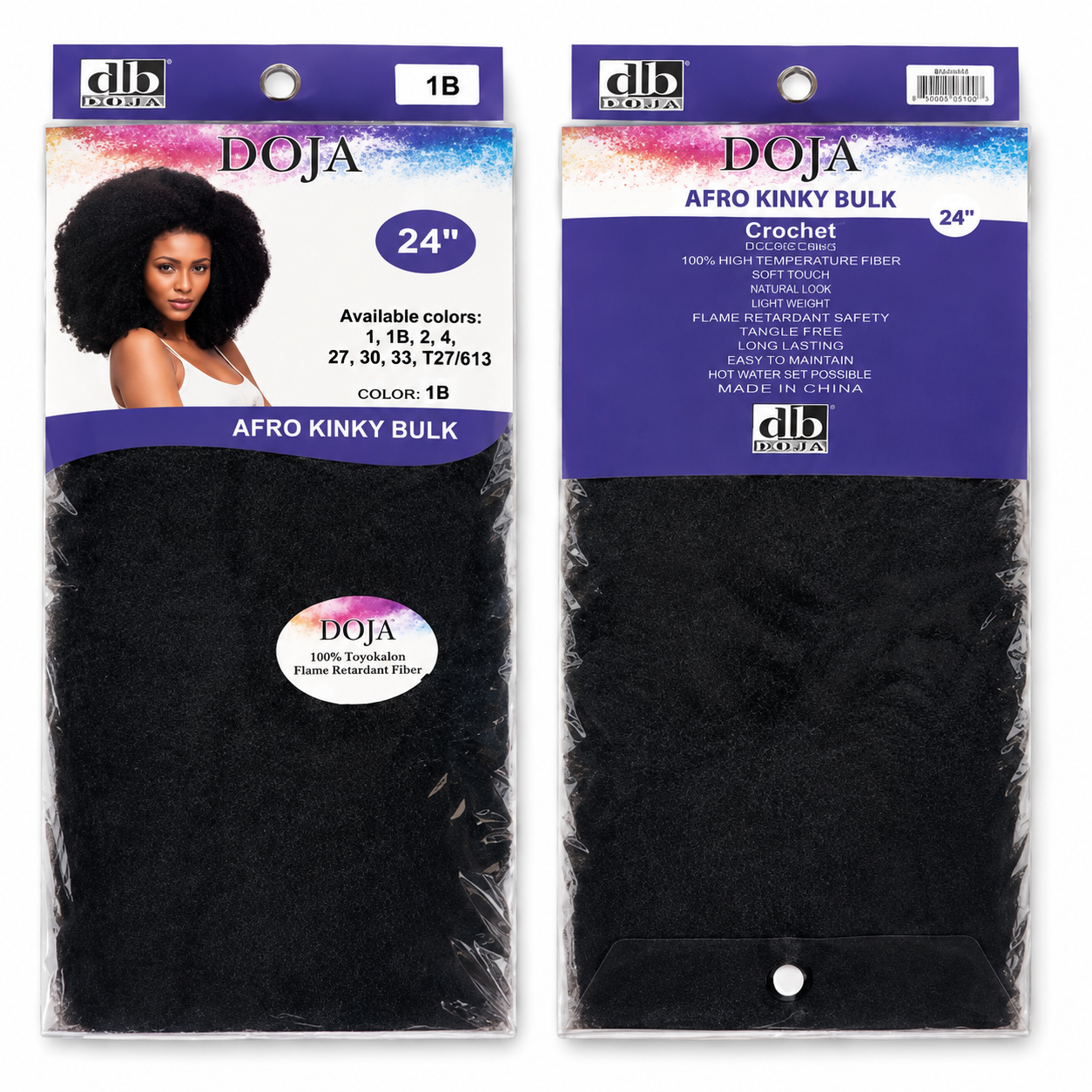 Darbro Doja Style Afro kinky bulk Synthetic Hair 24