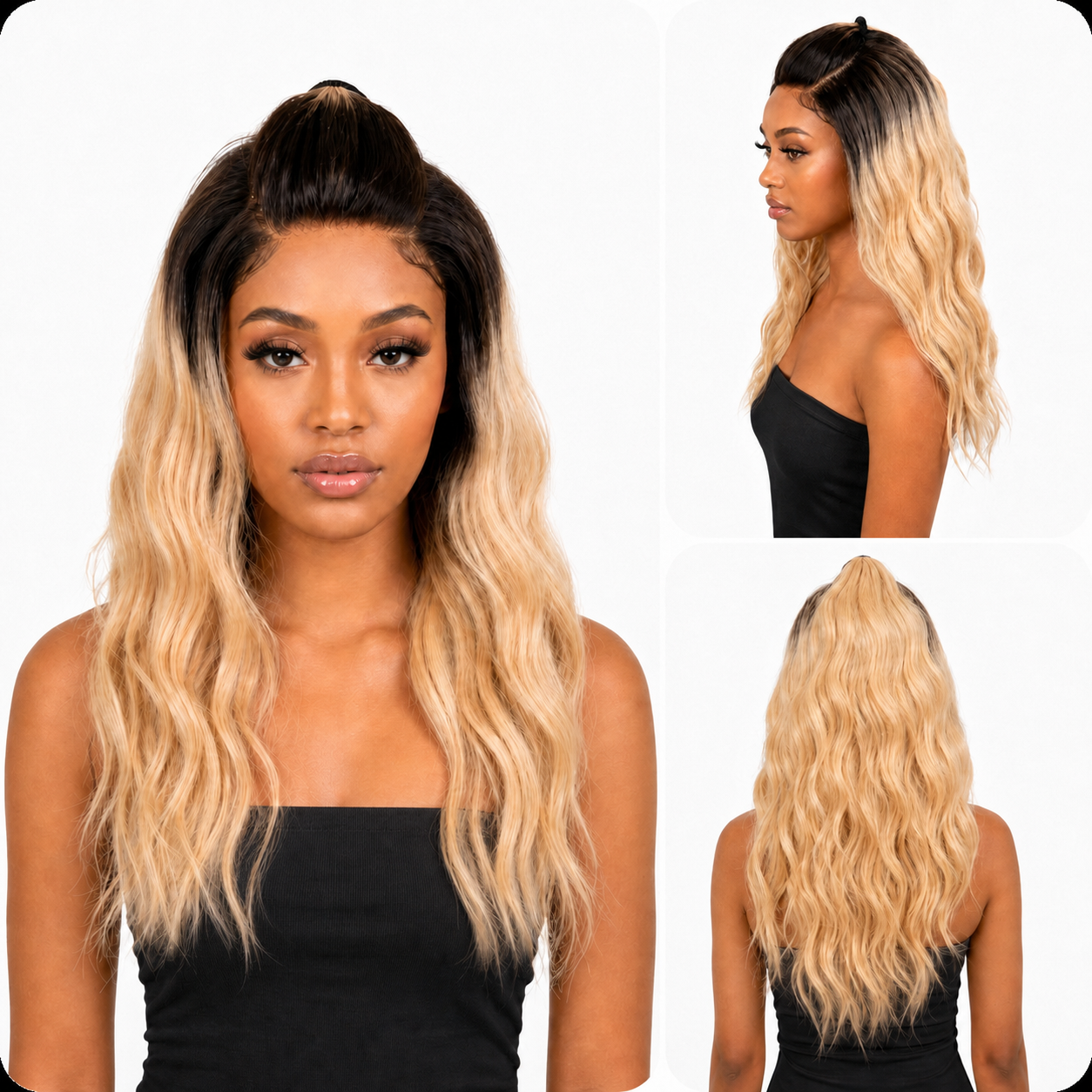 Station Style Lace Somara Super Volume Lace wig With Natural Baby Hair Line