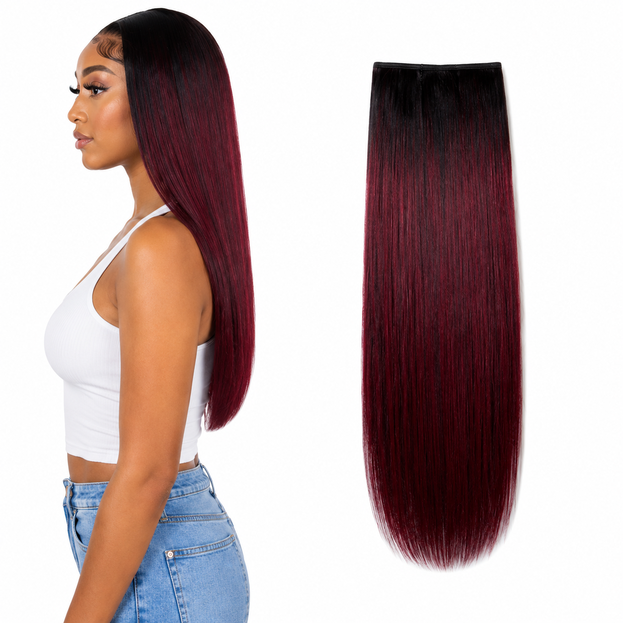 Ei Brazilian Unprocessed Straight Human Hair Wave