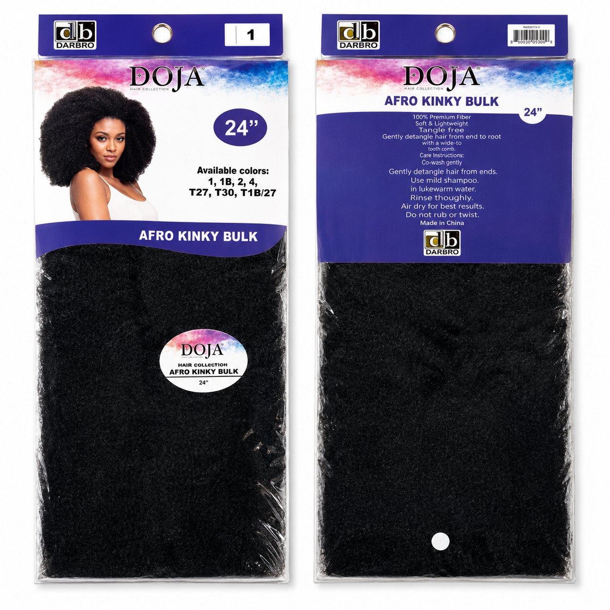 Darbro Doja Style Afro kinky bulk Synthetic Hair 24