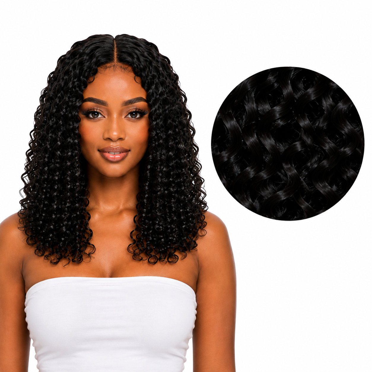 Ei Brazilian 100% Unprocessed Virgin Human Hair Style: Jerry Curl (Natural Color)