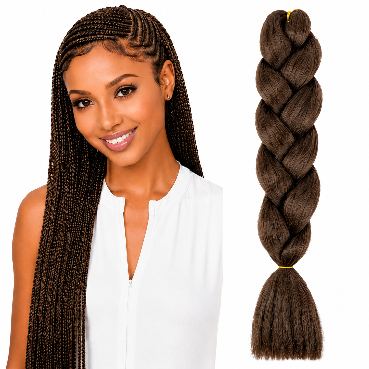 X-Pression Ultra Braids Non-Stretched Kanekalon Braiding Hair 82"