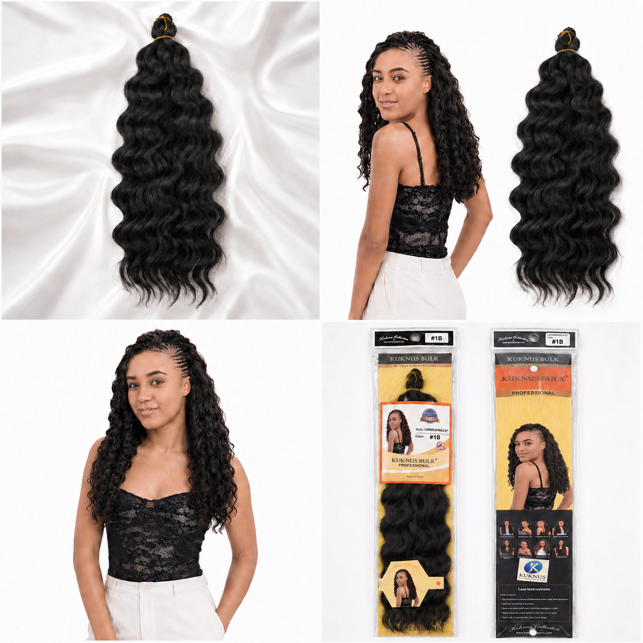 Kuknus Carribean Bulk Synthetic Braiding Hair