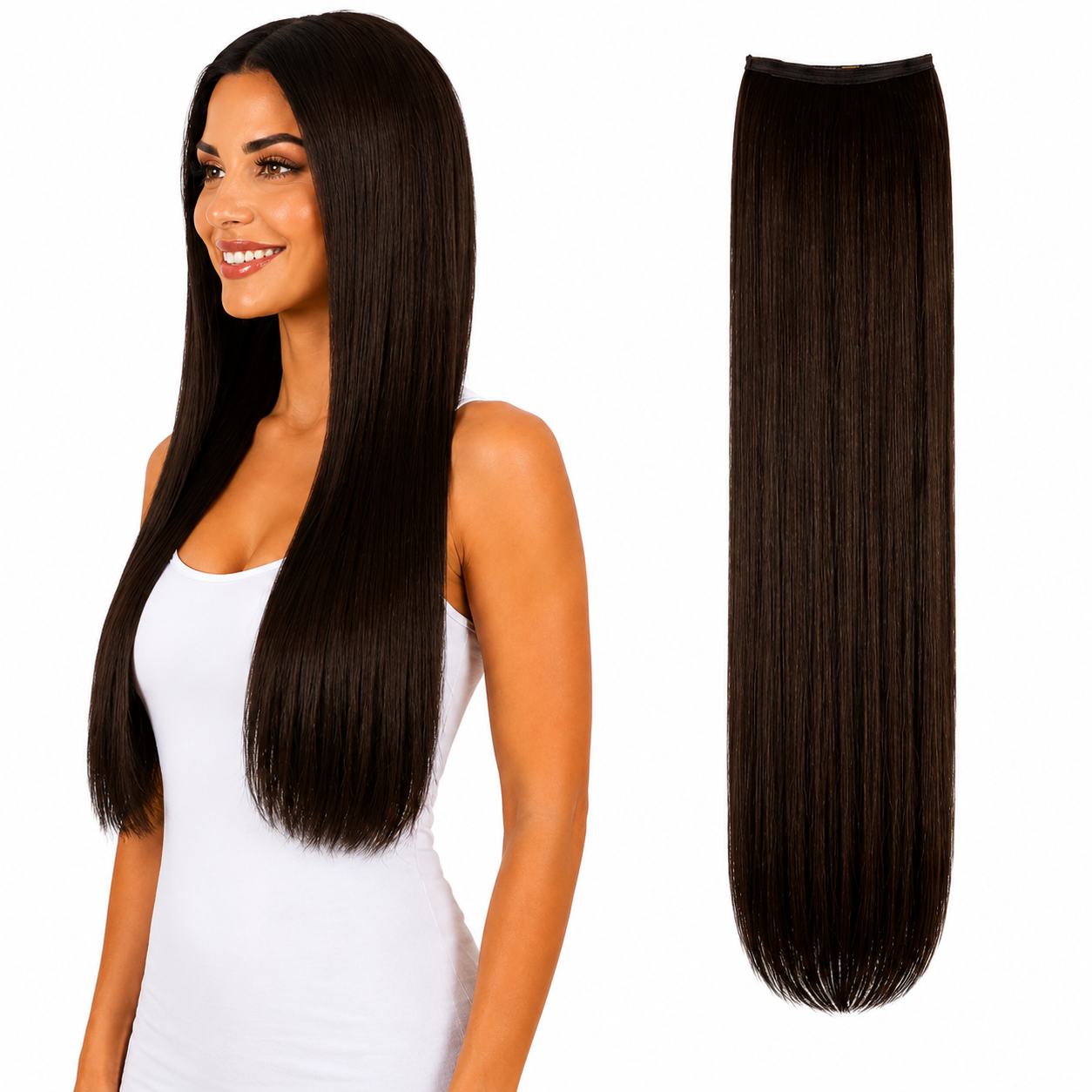 Ei Luxury 100% Human Hair 7 Pcs Clip-in Extensions 22"