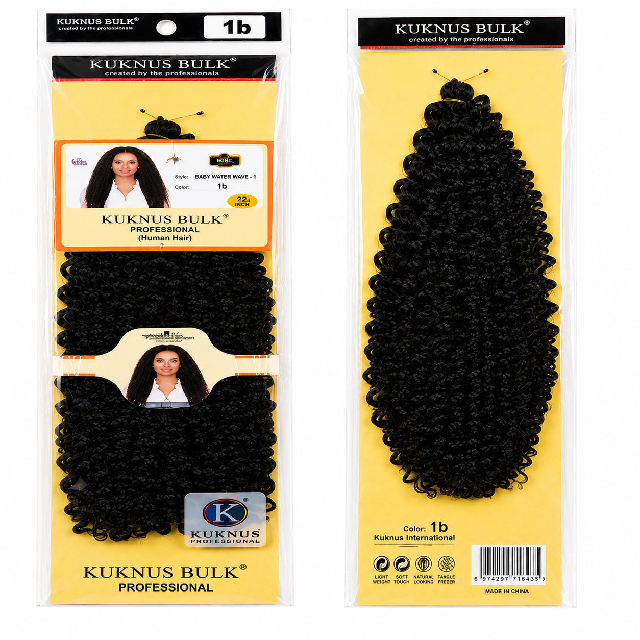 Kuknus Baby Water Bulk Synthetic Braiding Hair