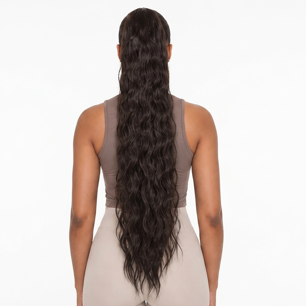 Kuknus Synthetic Peruvian Girl Ponytail 30’’