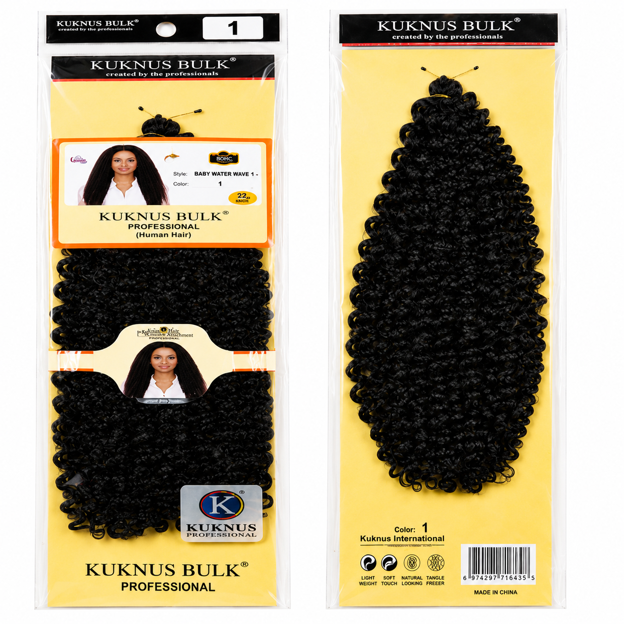 Kuknus Baby Water Bulk Synthetic Braiding Hair
