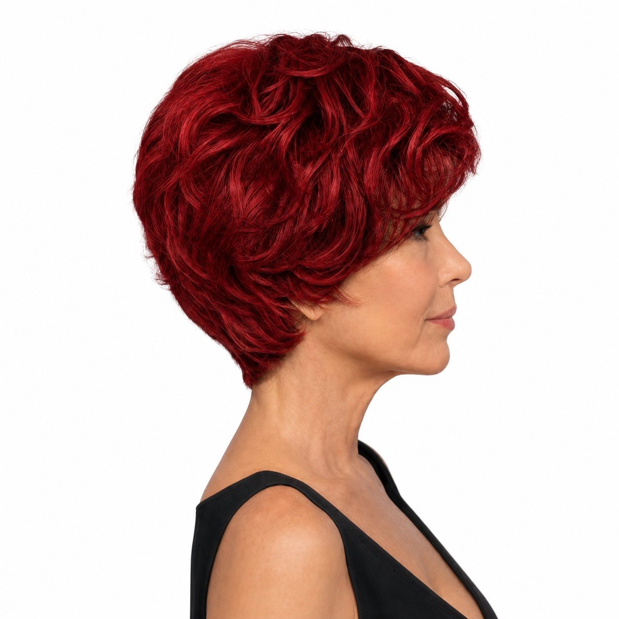 Kuknus Javeeria - Premium Synthetic Short Curly wig