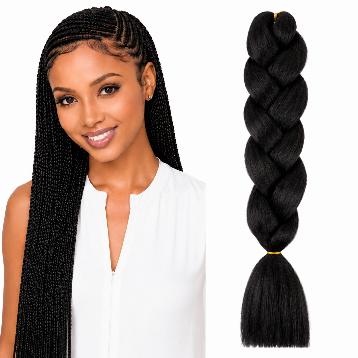 X-Pression Ultra Braids Non-Stretched Kanekalon Braiding Hair 82"
