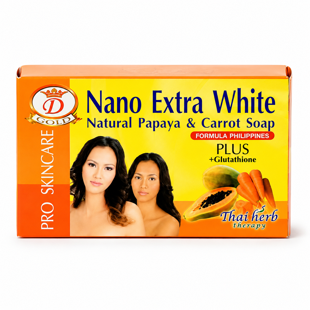 Asantee Nano Extra White Papaya & Carrot Soap 160g