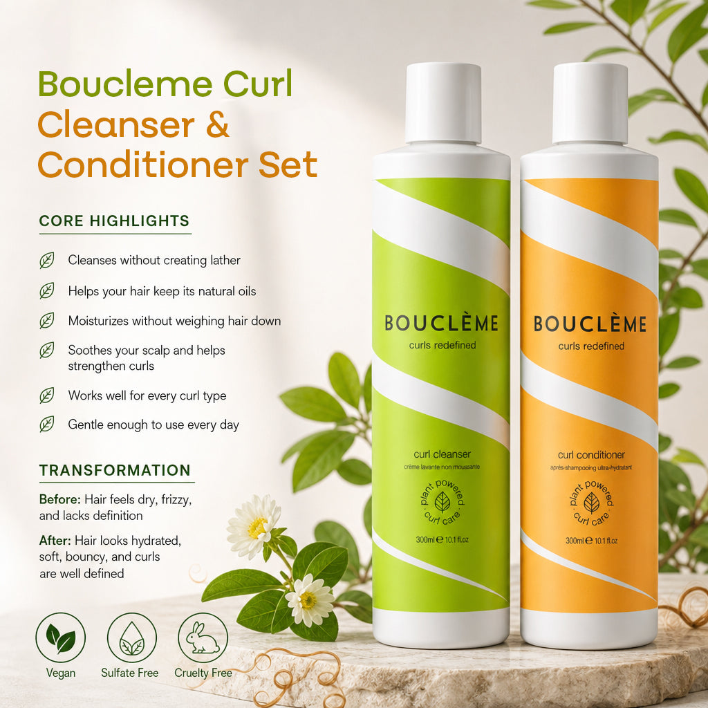 Bouclème Curl Cleanser & Conditioner Set
