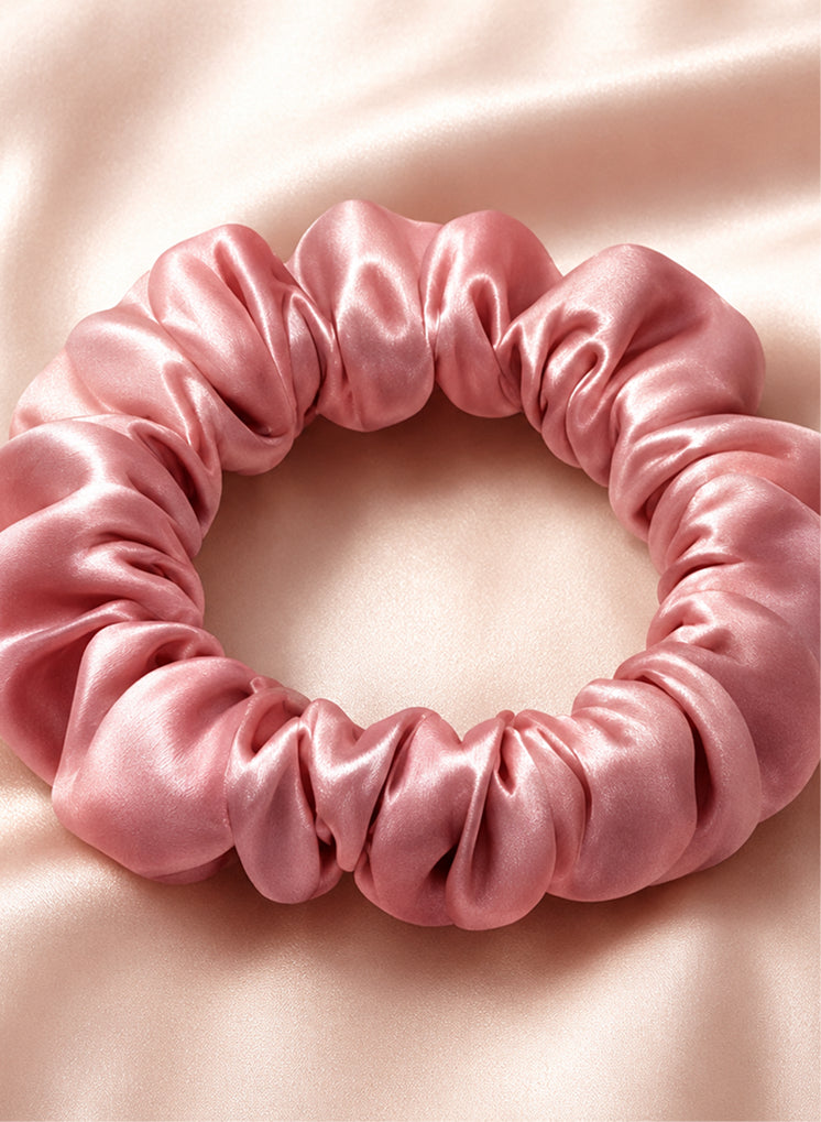 Silk Satin Scrunchie Set- 5 Pack Hair Ties.