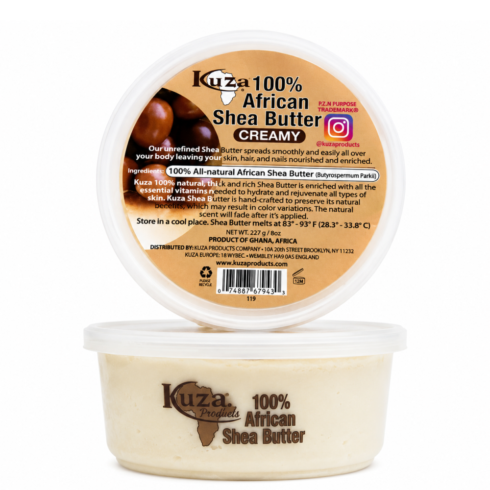 Kuza African Shea Butter Creamy White 8oz