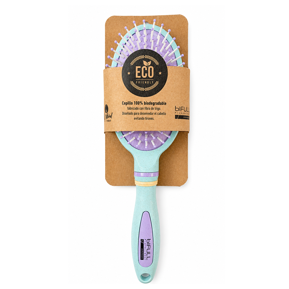 Bifull Bio Oval Pastel Brush 100% Biodegradable Wheat Fiber