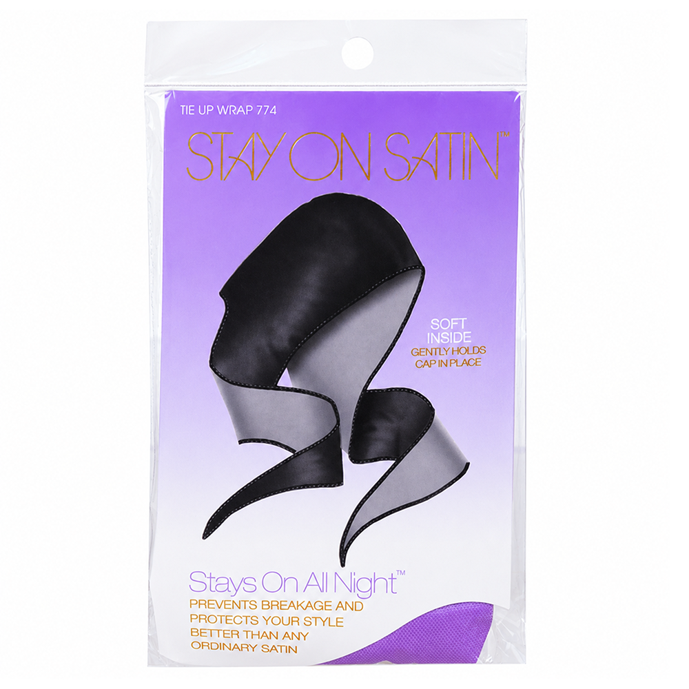 Stay On Satin Tie-Up Wrap Grey
