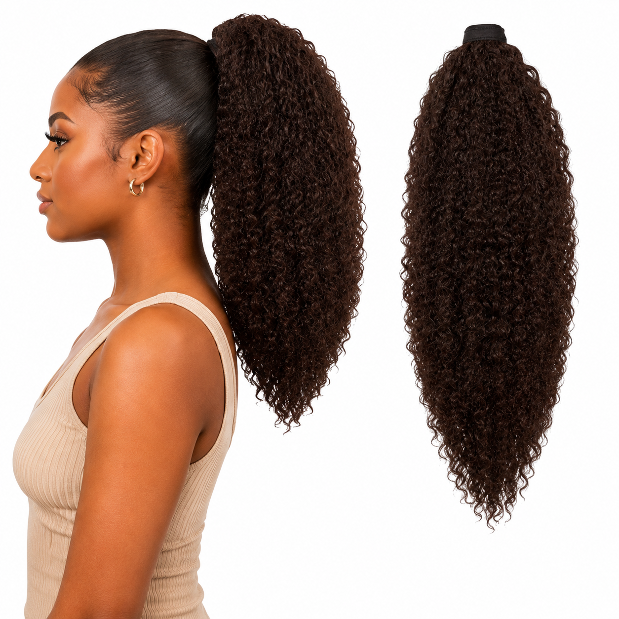 Kuknus Ponytail Style Big Afro Puff