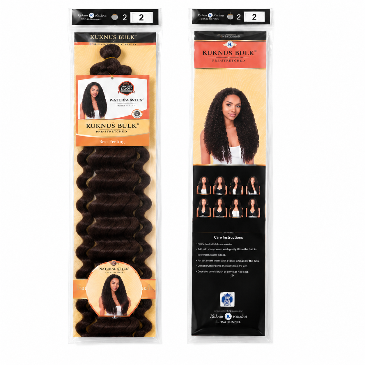 Kuknus Style Deep Twist Bulk Synthetic Braiding Hair