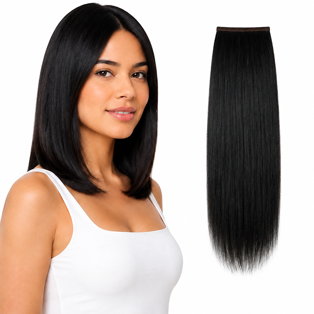Ei Luxury 100% Human Hair 7 Pcs Clip-in Extensions 14"