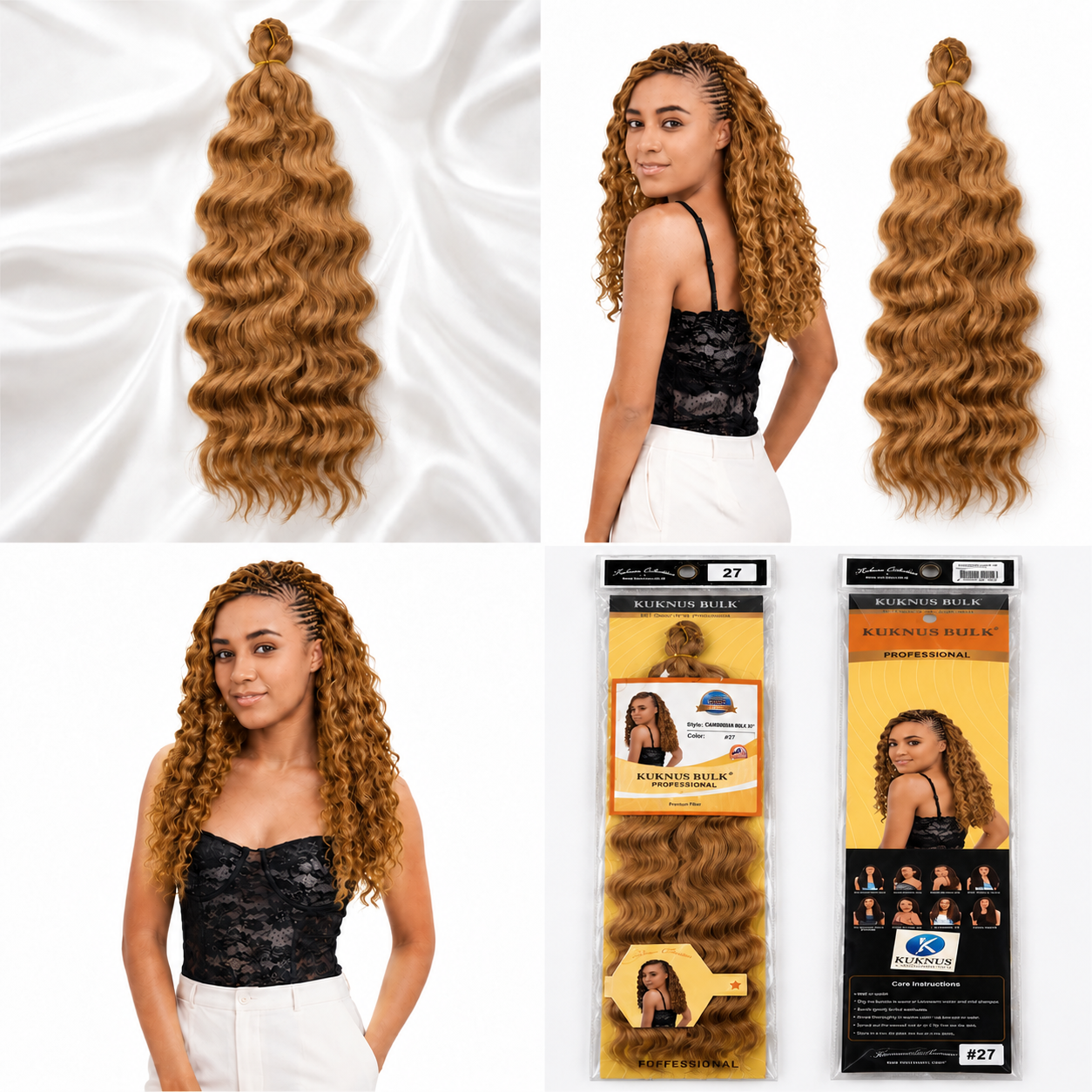 Kuknus Carribean Bulk Synthetic Braiding Hair