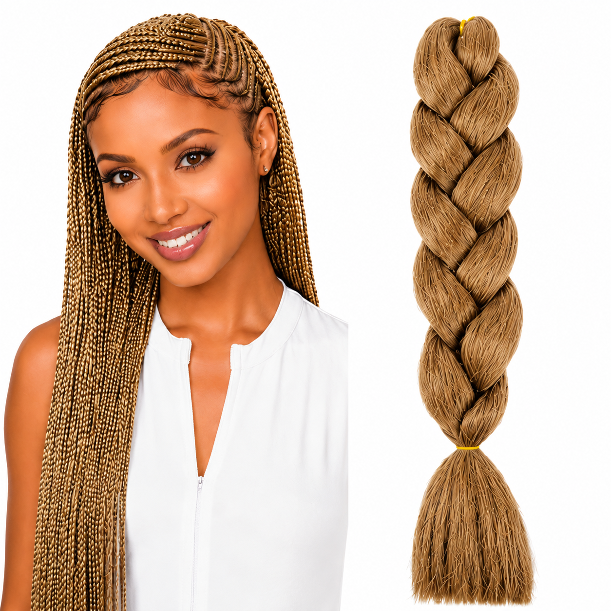 X-Pression Ultra Braids Non-Stretched Kanekalon Braiding Hair 82"