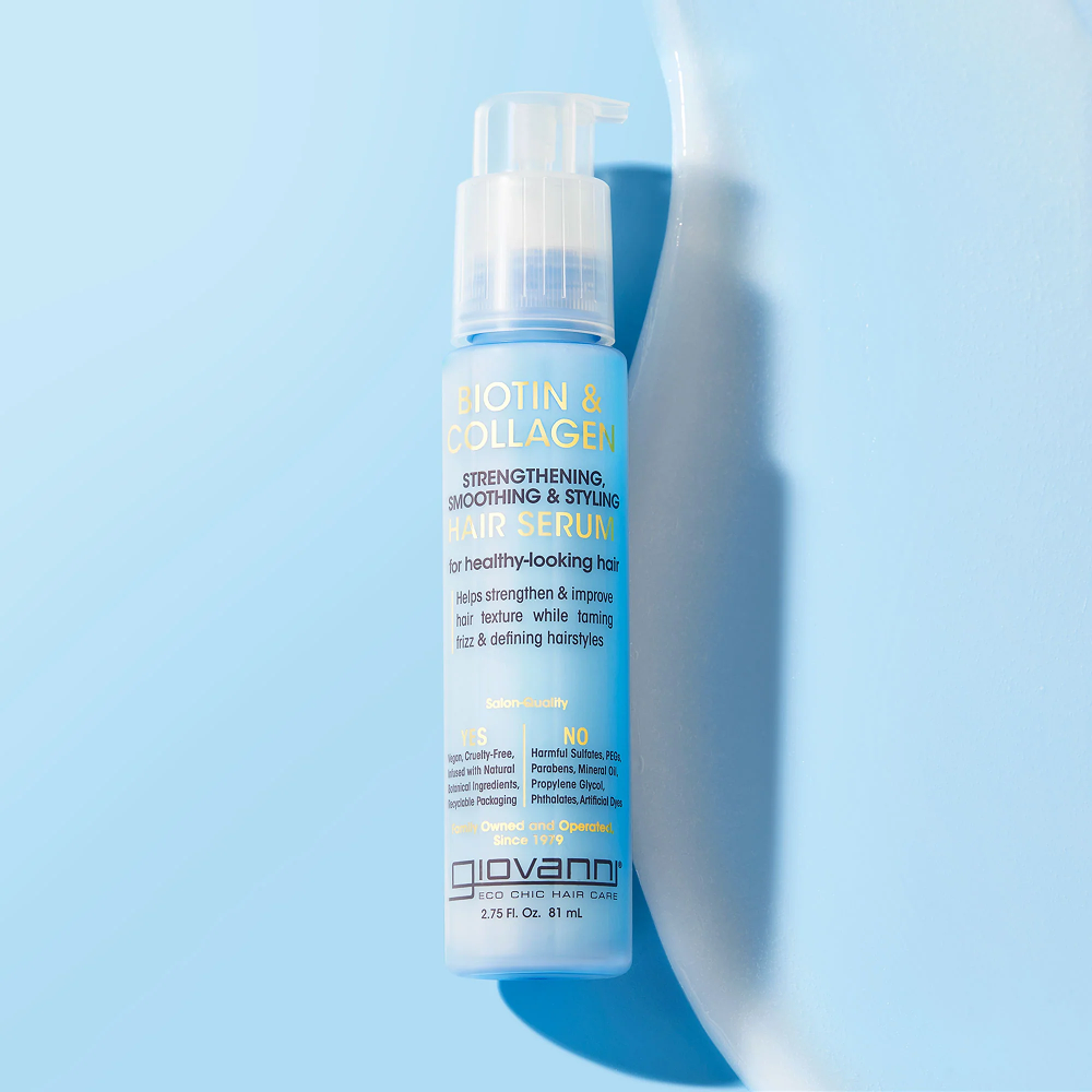Giovanni Biotin and Collagen Strengthening, Smoothing and Styling Hair Serum 81ml