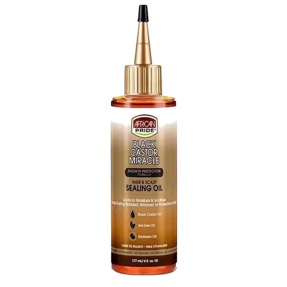 African Pride Black Castor Hair & Scalp Sealing Oil 117ml-Hair Oil-Beauty and hair supply