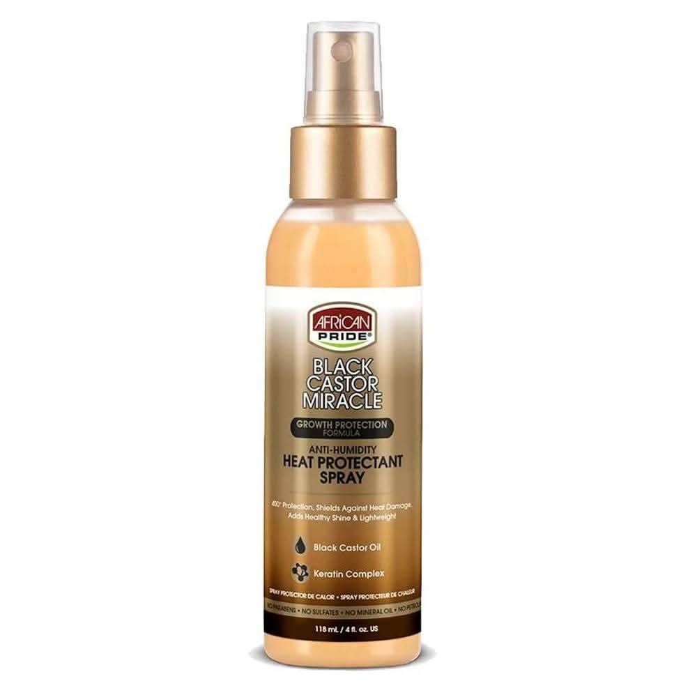 African Pride Black Castor Heat Protectant 118ml-Heat Protectant-Beauty and hair supply
