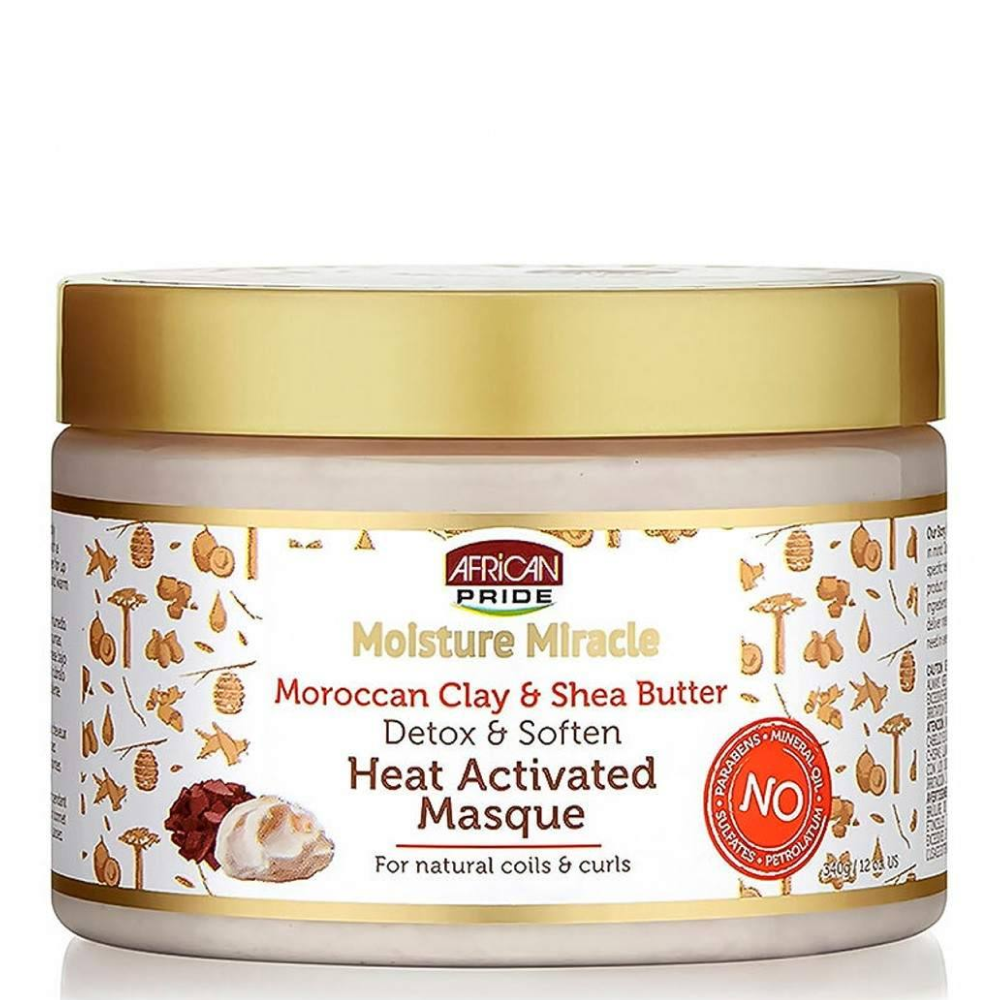 African Pride Moisture Miracle Heat Activated Mask 340g-Hair Mask-Beauty and hair supply