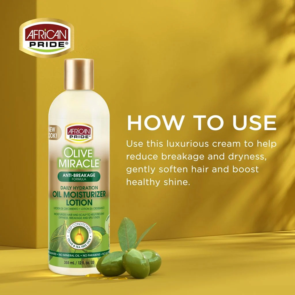African Pride Olive Maximum Strength Moisturizer Lotion 355ml-Styling Cream-Beauty and hair supply