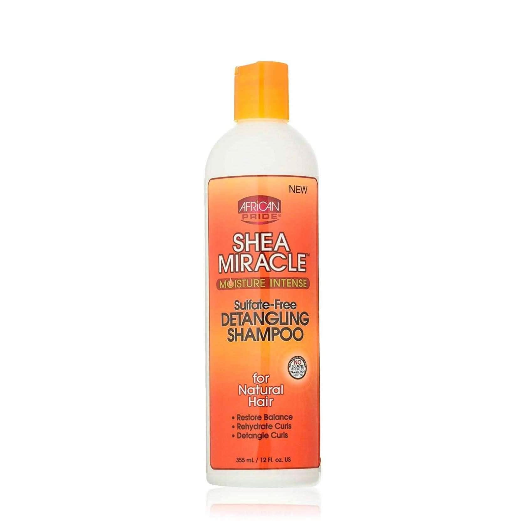 African Pride Shea Miracle Detangling Shampoo 355ml-Moisturizing Shampoo-Beauty and hair supply