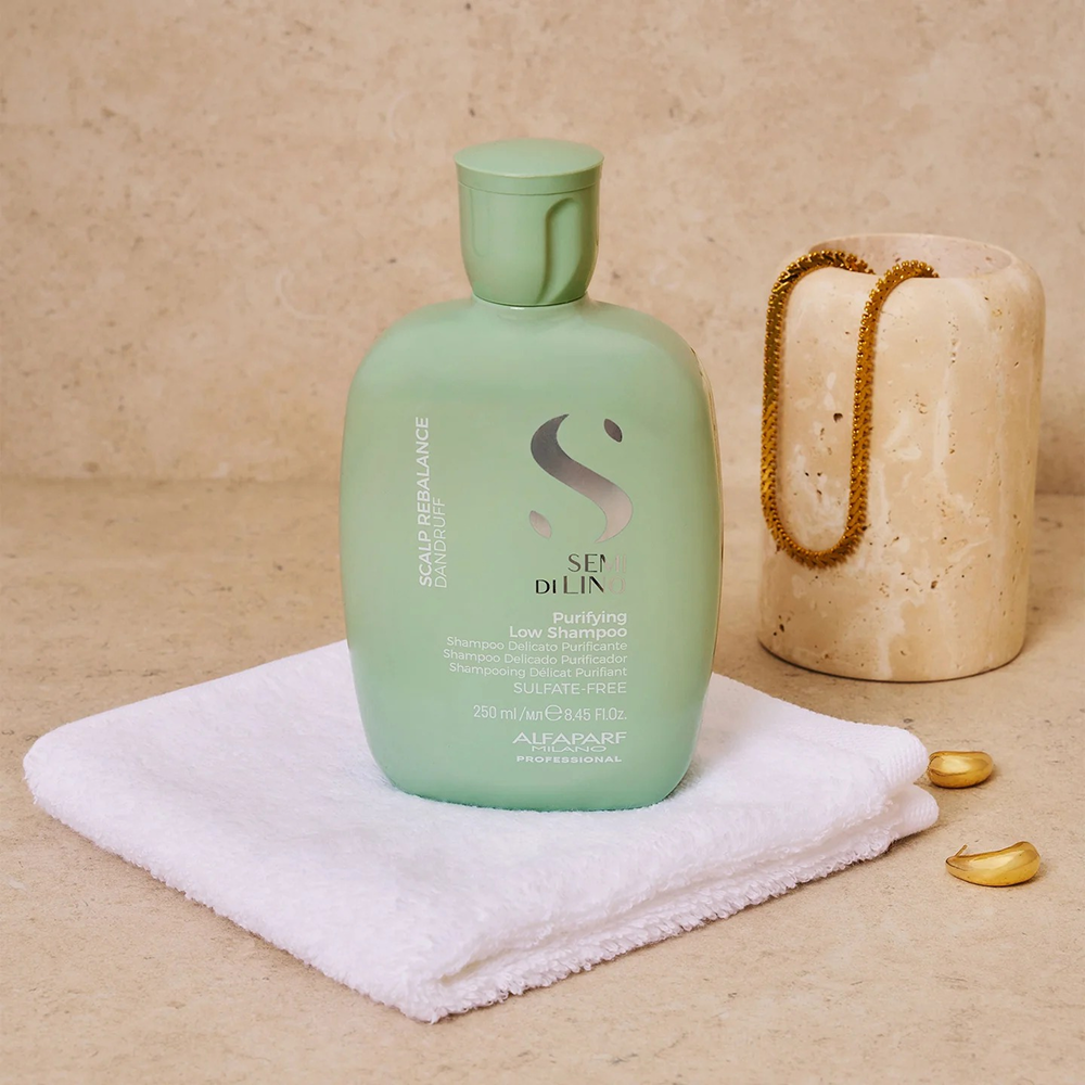 Alfaparf Semi Di Lino Scalp Rebalance Purifying Low Shampoo 250ml-Scalp Care Shampoo-Beauty and hair supply