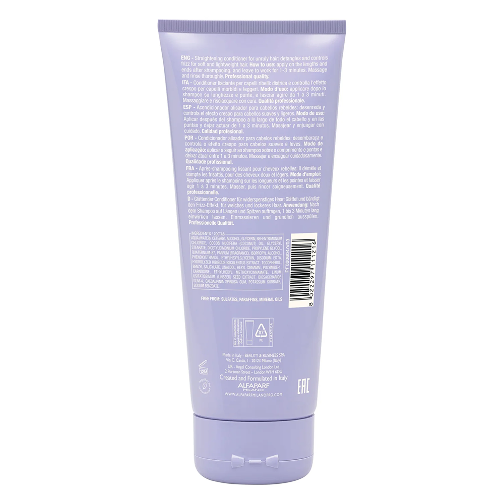 Alfaparf Semi Di Lino Smoothing Conditioner 200ml-Moisturizing Conditioner-Beauty and hair supply