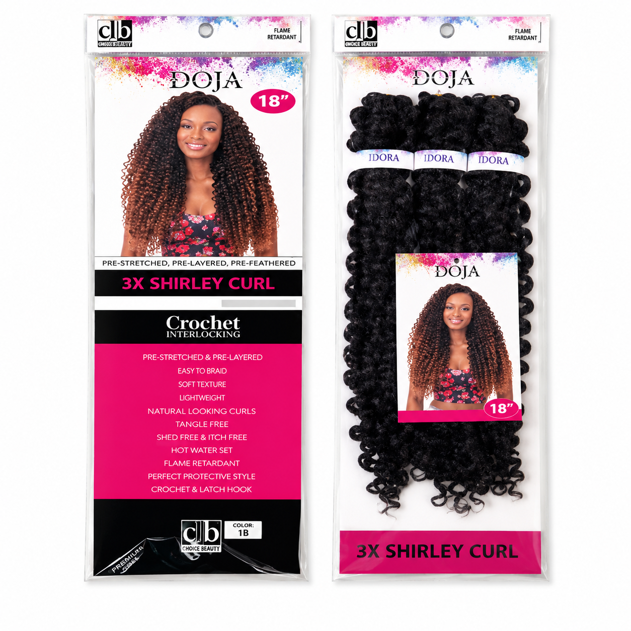 Darbro Doja 3X Shirley Curl Bulk Hair Extensions