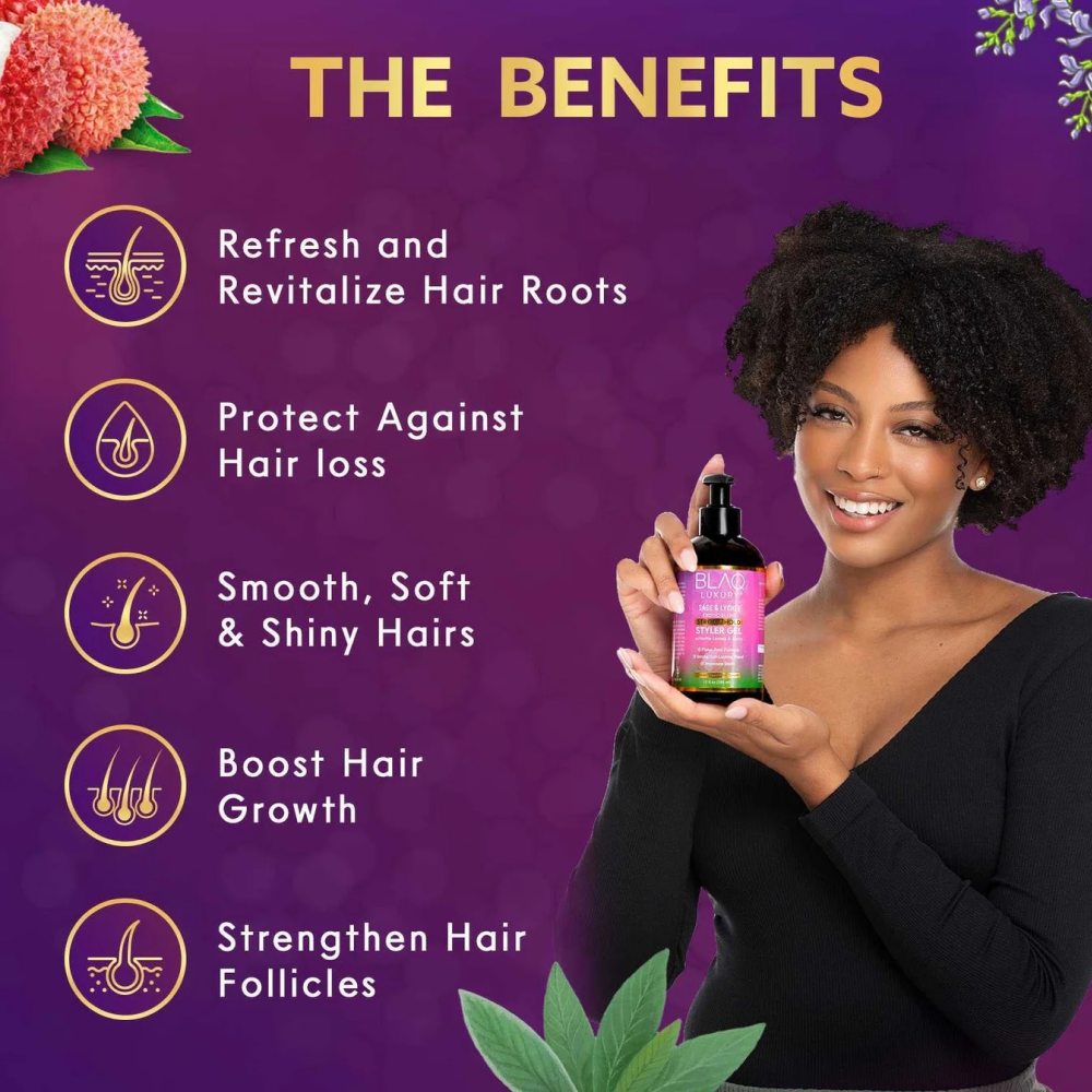 Blaq Sage & Lychee Styler Gel-All-Beauty and hair supply