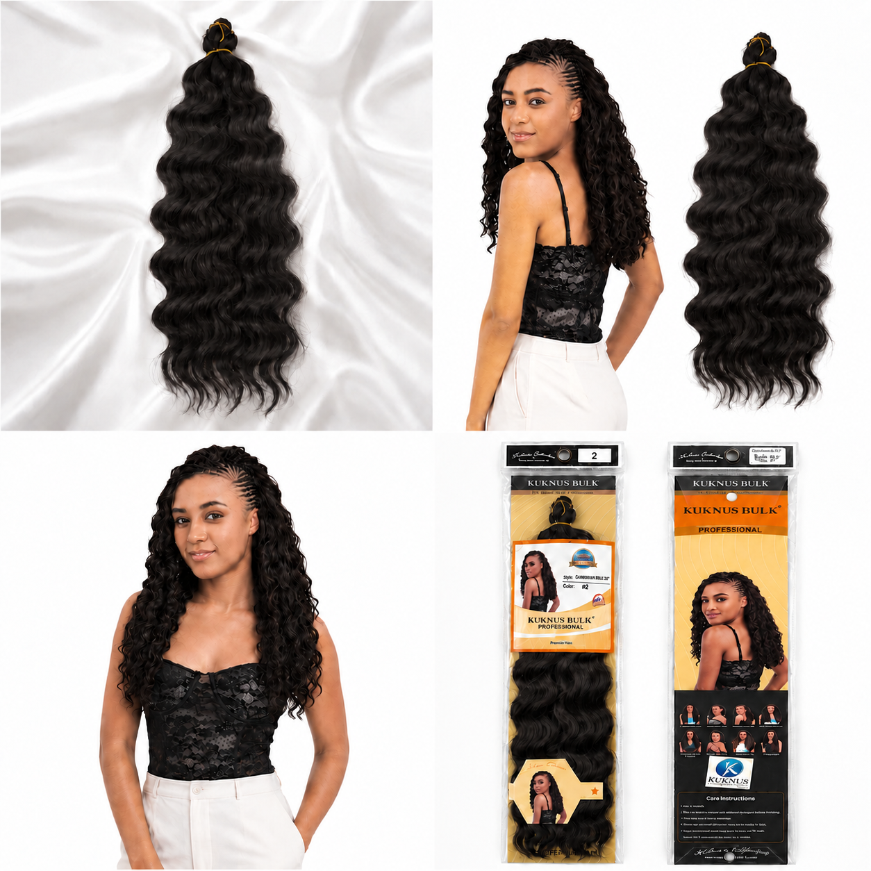 Kuknus Carribean Bulk Synthetic Braiding Hair