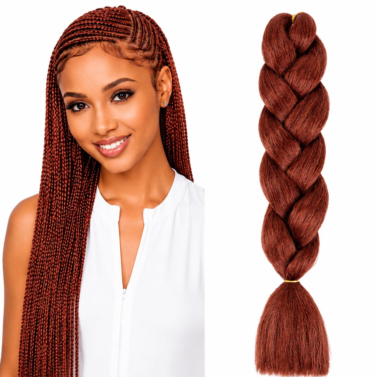 X-Pression Ultra Braids Non-Stretched Kanekalon Braiding Hair 82"