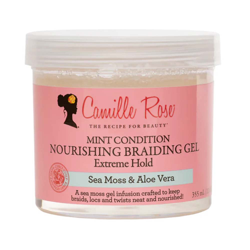 Camille Rose Mint Condition Nourishing Braiding Gel Extreme Hold 355ml-Gel-Beauty and hair supply